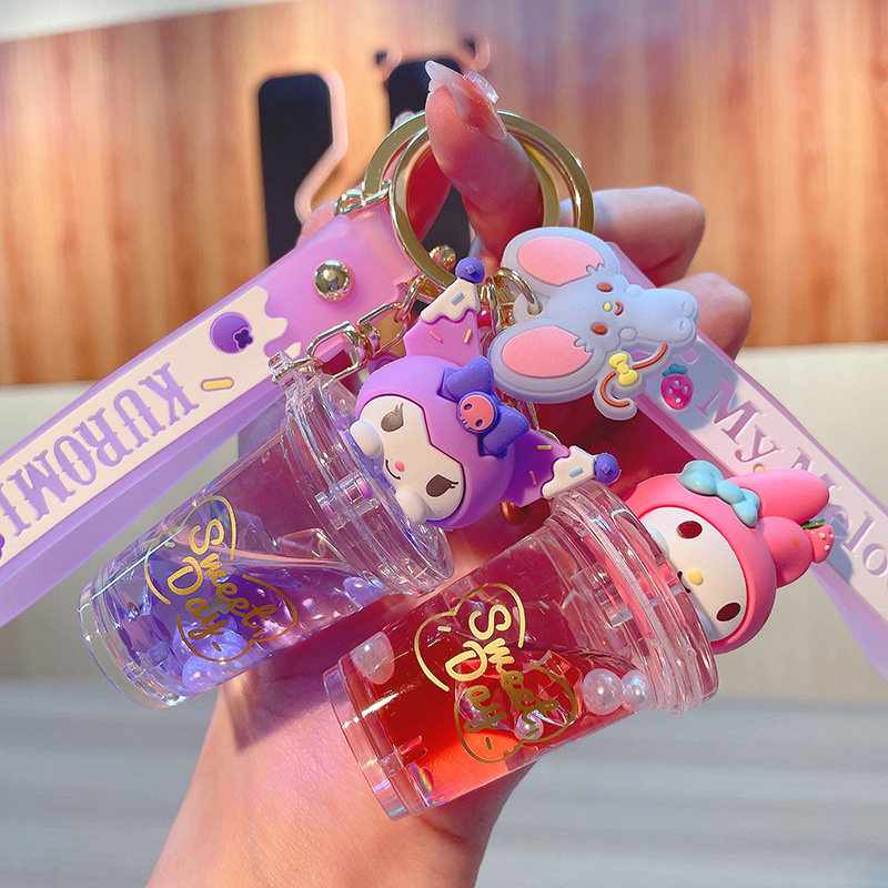 Kawaii Tech Accessories - Sanrio Kuromi Melody Quicksand Anahtarlık Sevimli