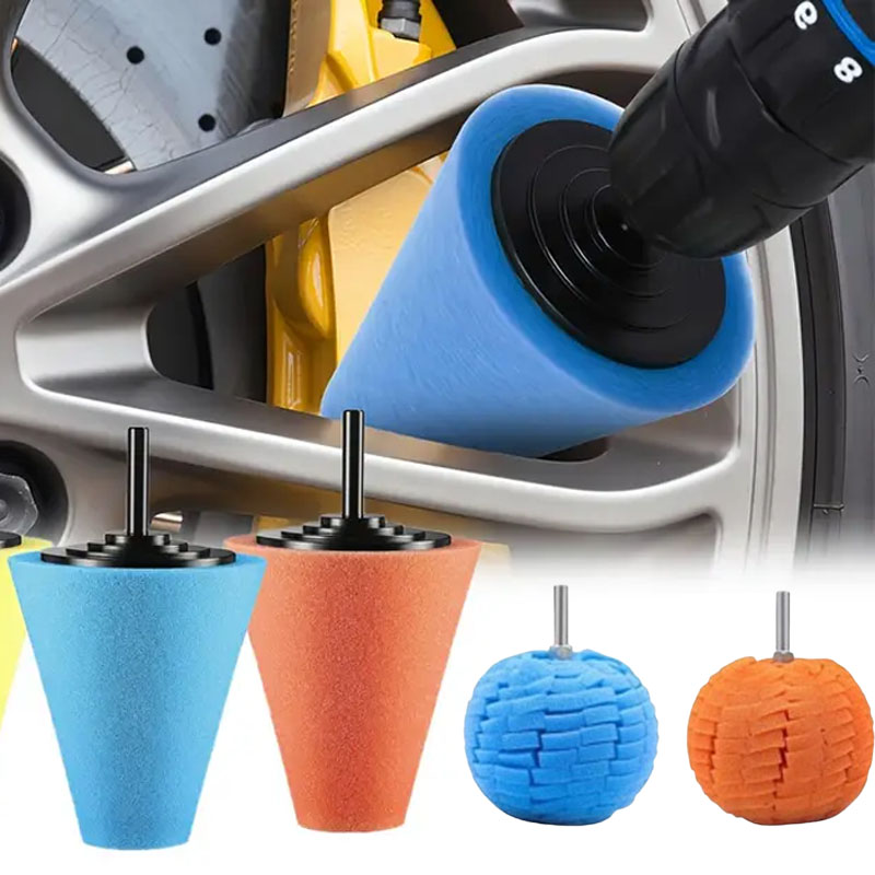Tech Car Accessories - Araba Cilalama Süngeri Seti, Jant Parlatma
