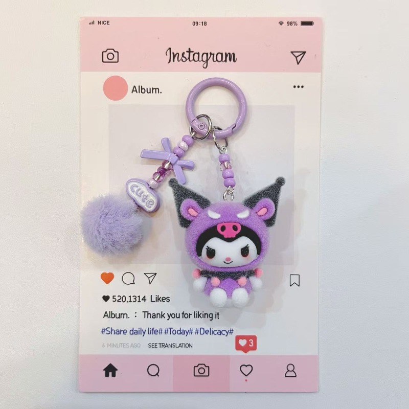 Moda Kuromi Figürü Reçine Anah - Kawaii Tech Accessories incelemesi ve fiyatı